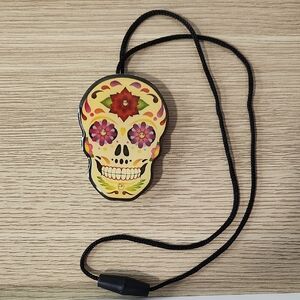 Colorful Skull Pendant Necklace
